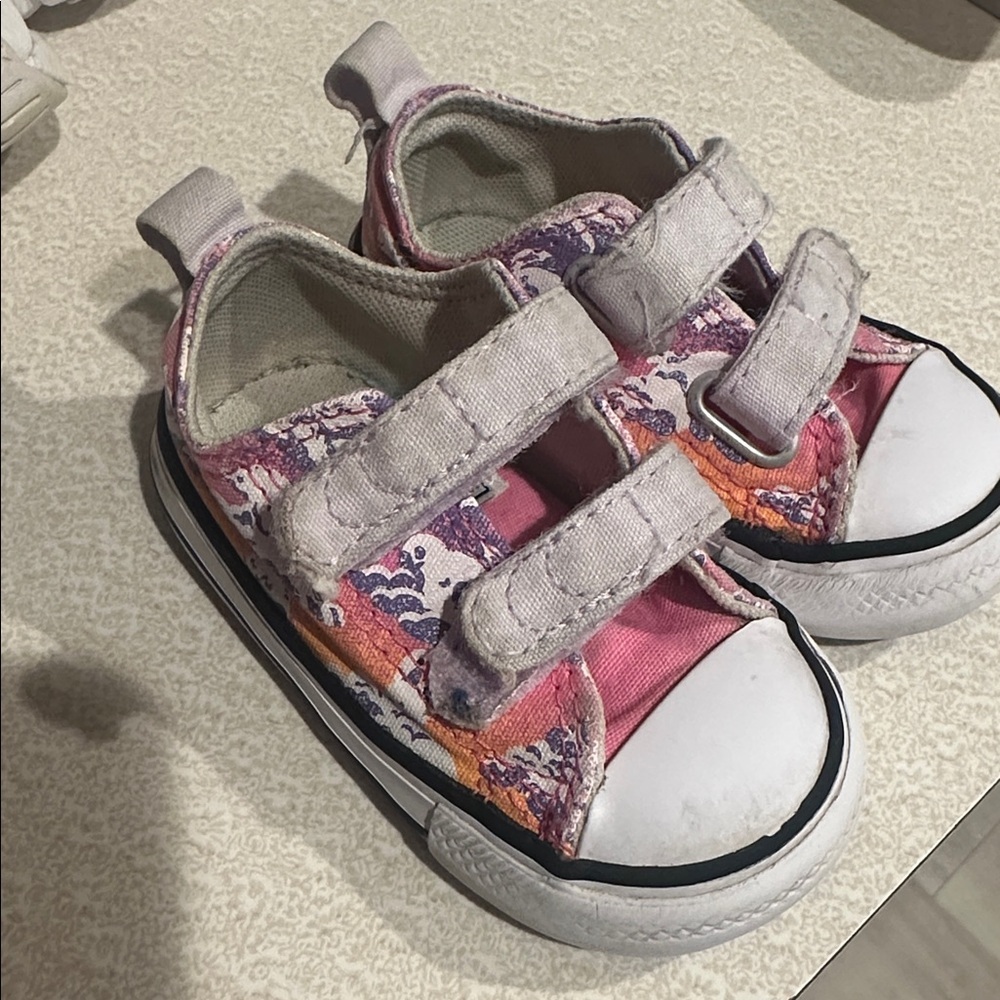 Converse Multicolor Toddler Shoes with Velcro